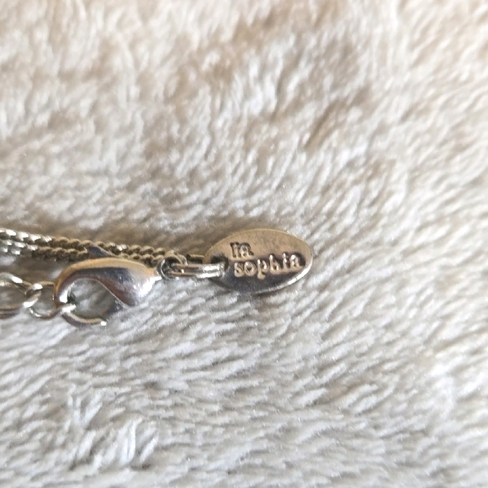 #167 Lia Sophia Silver and Purple Necklace - Picture 4 of 4